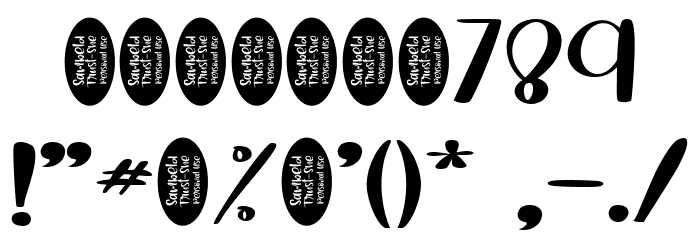 Sambeld Trust-She - Personal Us Font OTHER CHARS