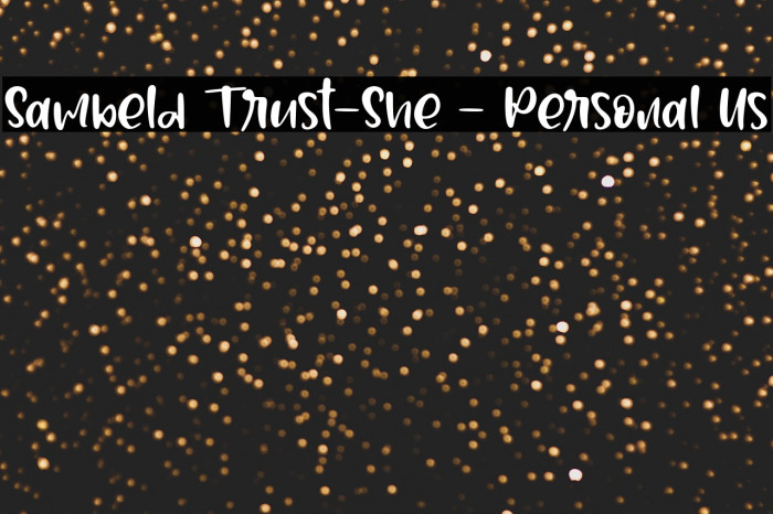 Sambeld Trust-She - Personal Us Example 1