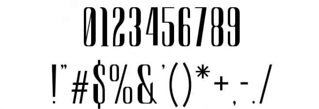 Sambeltigo-Clean Font OTHER CHARS