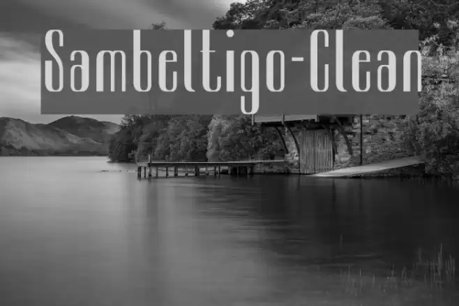 Sambeltigo-Clean Font examples