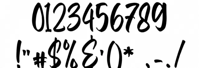 Samberia Regular Font OTHER CHARS