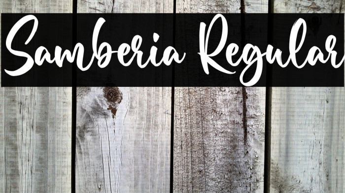 Samberia Regular Example 1