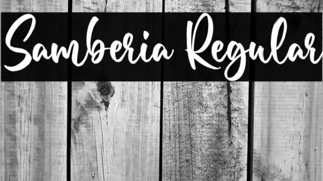 Samberia Regular Font examples