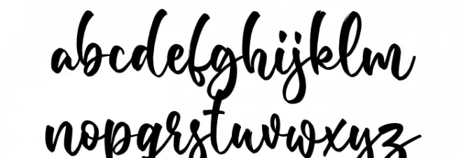 Samberia Regular फ़ॉन्ट लोअरकेस