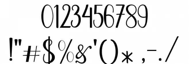 Sambilan Font OTHER CHARS