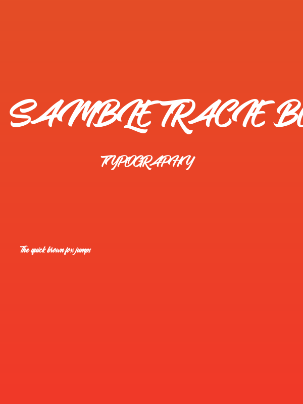 Samble Tracie Bold Poster