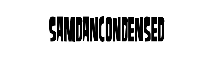 SamdanCondensed  font caratteri gratis