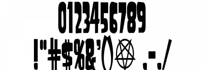 SamdanCondensed Font OTHER CHARS