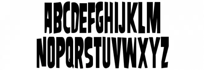 SamdanCondensed フォント 大文字