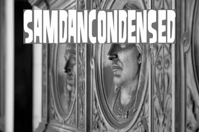 SamdanCondensed Font examples