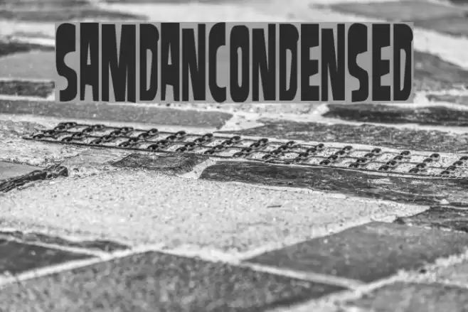 SamdanCondensed Font examples