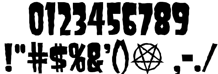 SamdanEvil Schriftart Anderer Schreiben