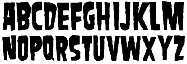 SamdanEvil Font Litere mari
