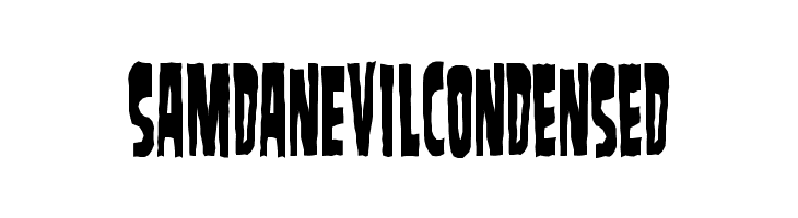 SamdanEvilCondensed  font caratteri gratis