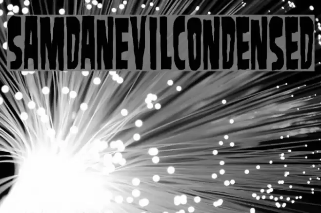 SamdanEvilCondensed Шрифта examples