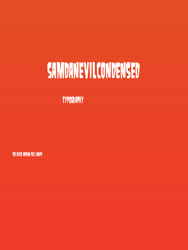 SamdanEvilCondensed Poster