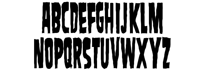 SamdanEvilCondensed Font LOWERCASE