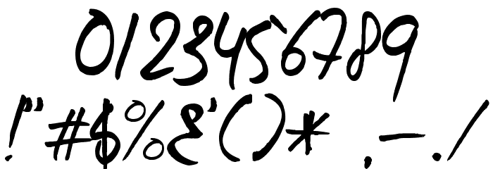 Same Same But Different Font OTHER CHARS