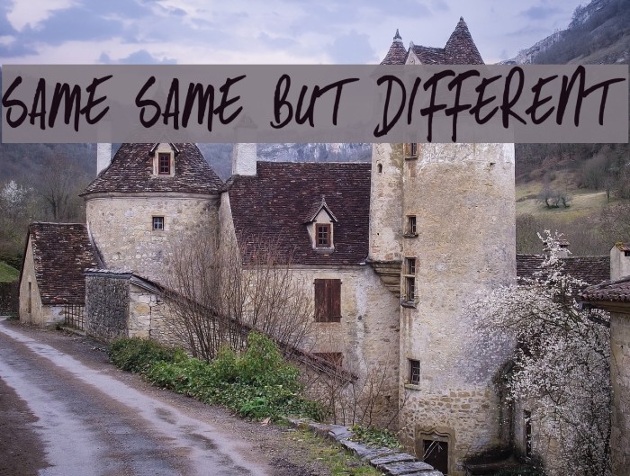 Same Same But Different Font examples