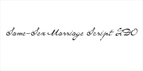 Same-Sex Marriage Script LDO Logo