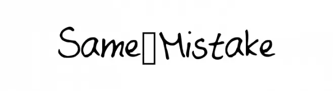 Same_Mistake  नि: शुल्क फ़ॉन्ट्स डाउनलोड