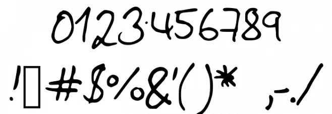 Same_Mistake Font OTHER CHARS