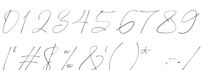 Sameday Signature Font OTHER CHARS