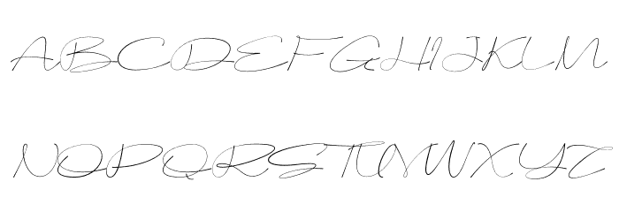 Sameday Signature Font UPPERCASE