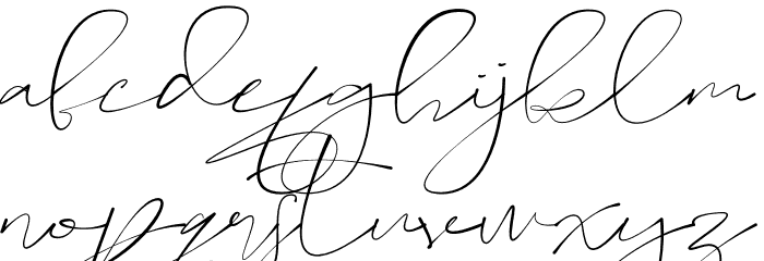 Sameday Signature Font LOWERCASE