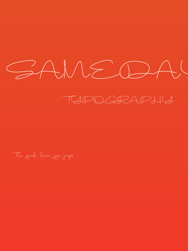 Sameday Poster