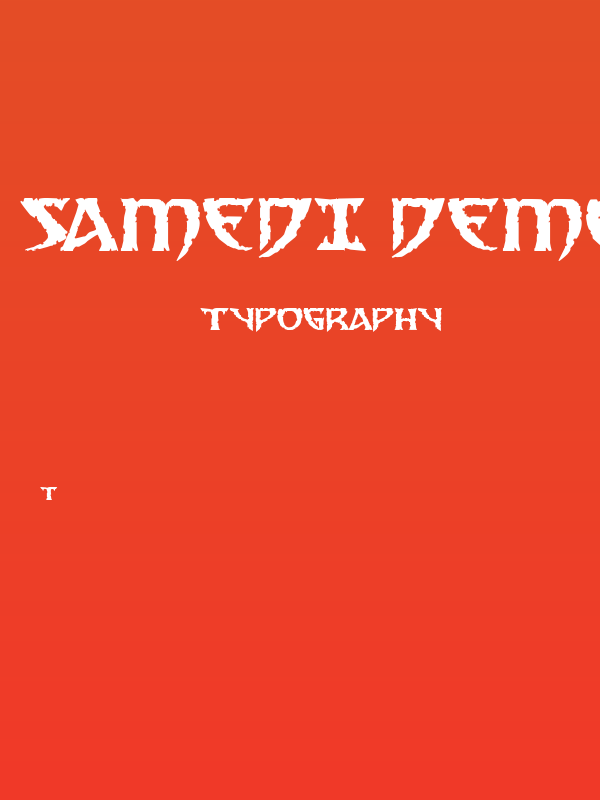 Samedi Demo Poster