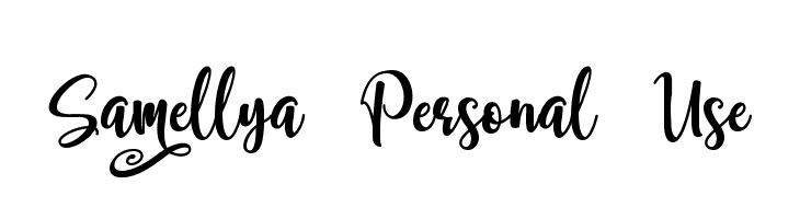 Samellya Personal Use  免费字体下载