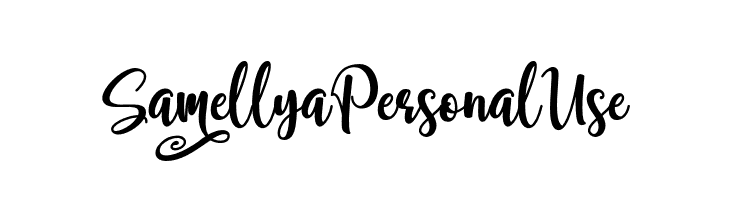 Samellya Personal Use  フリーフォントのダウンロード