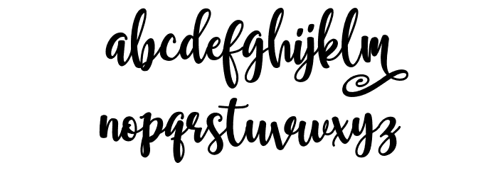 Samellya Personal Use Font LOWERCASE