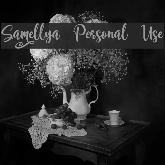 Samellya Personal Use Font examples