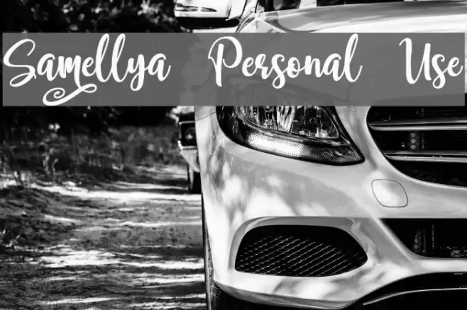 Samellya Personal Use Font examples