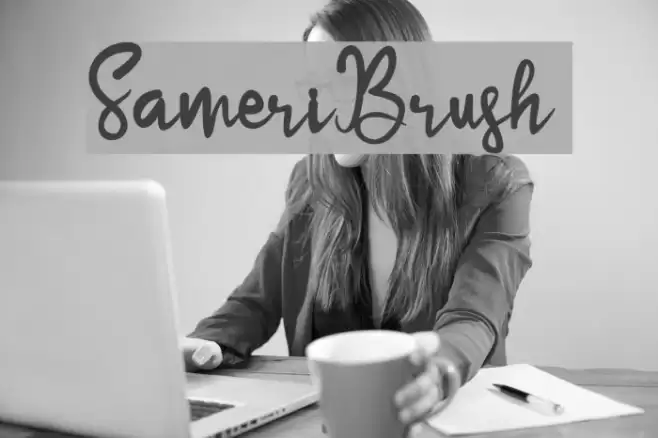 SameriBrush Font examples