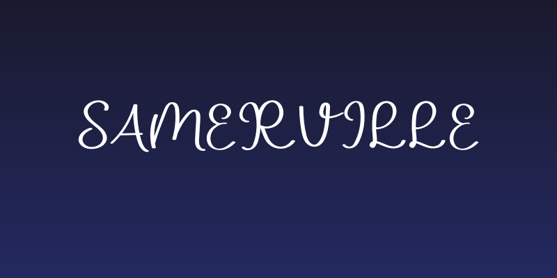 Samerville Social Header