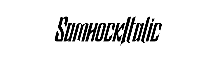 Samhock Italic  Fuentes Gratis Descargar