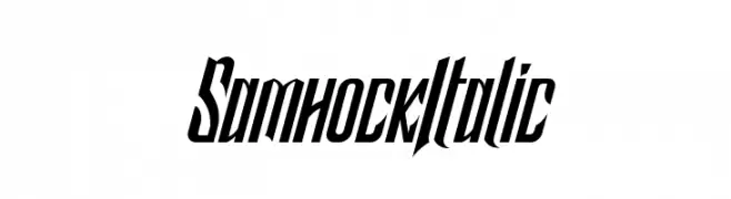 Samhock Italic  Fuentes Gratis Descargar