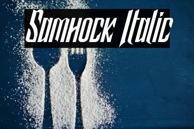Samhock Italic Example 1