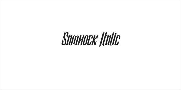 Samhock Italic Logo