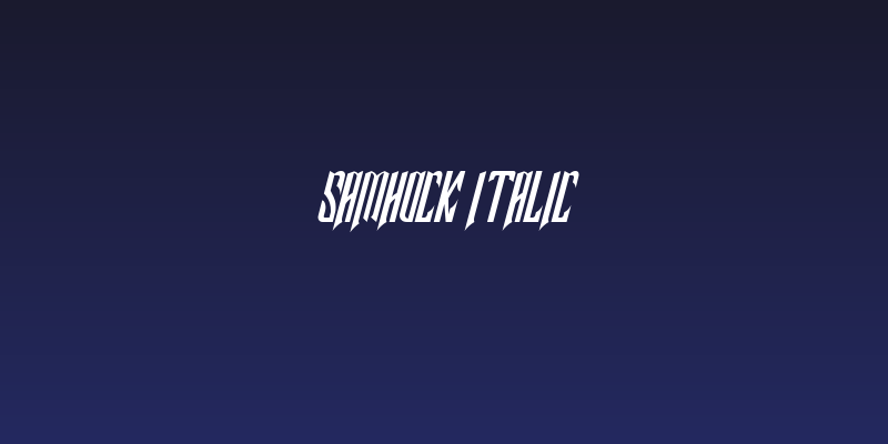 Samhock Italic Social Header