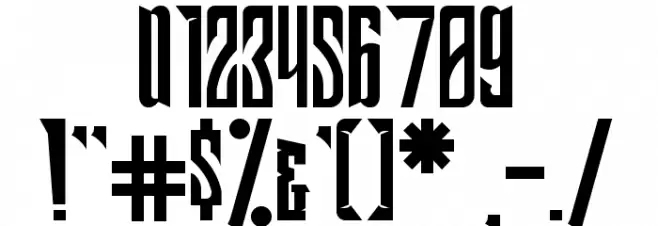 Samhock Font OTHER CHARS