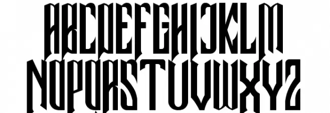 Samhock Font UPPERCASE