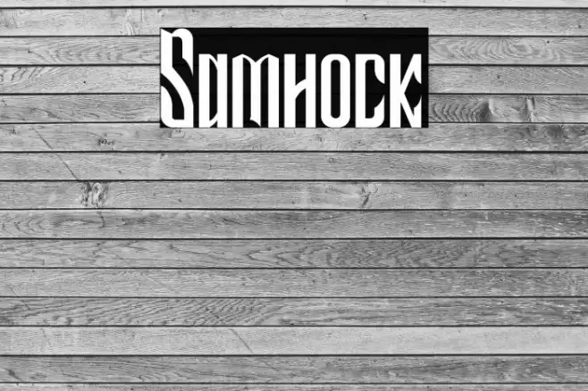Samhock Font examples