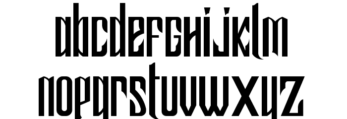 Samhock Font LOWERCASE