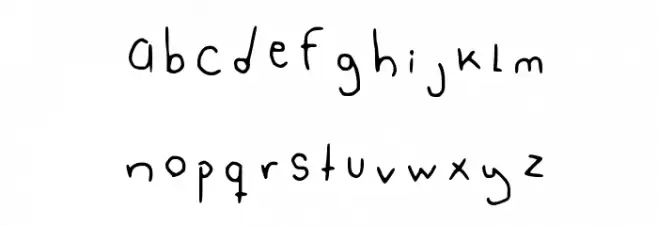 Sami_bublegum 3 Regular Font Litere mici