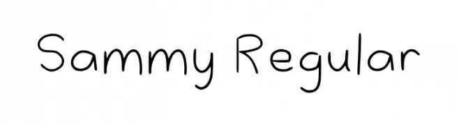 Sammy Regular Schriftart