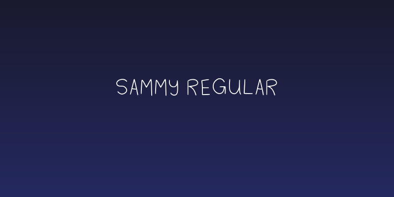 Sammy Regular Social Header